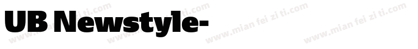 UB Newstyle字体转换